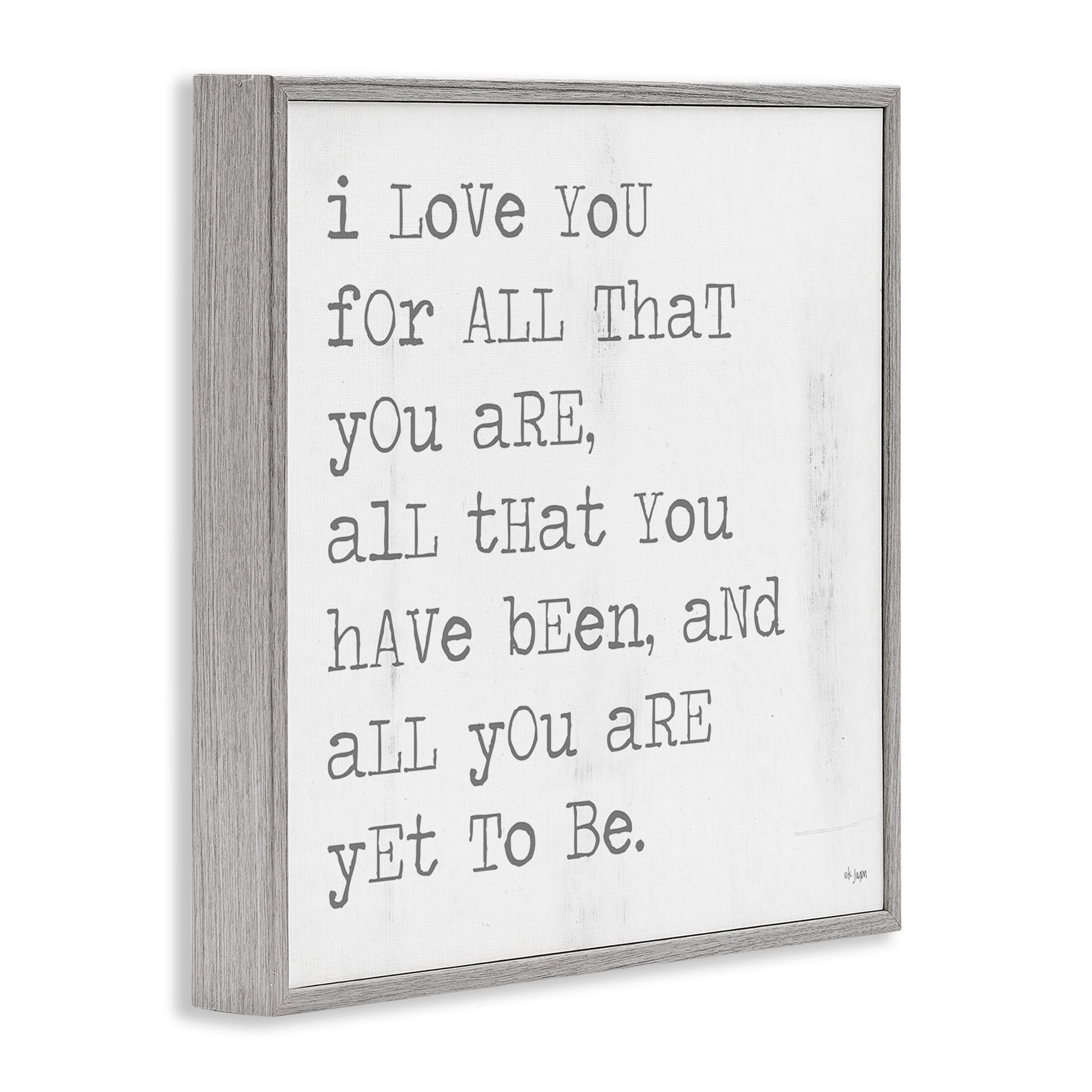 Stupell Industries Yet To Be Inspiring Phrase Typography Painting Gray Framed Art Print Wall Art, 12 x 12