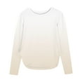 thumbnail image 2 of YUNAFFT Girls Long Sleeve T-Shirts Soft Cotton-like Side Slit Hem Casual Top for 2-12Y, 2 of 7