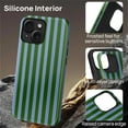 thumbnail image 5 of FKBRCL4U for iPhone 14 Plus Compatible with Magsafe Case Green and Blue Stripes Geometric Vertical Line Pattern for Girl Boy Full Body Magnetic Design Soft Silicone Protection, 5 of 7