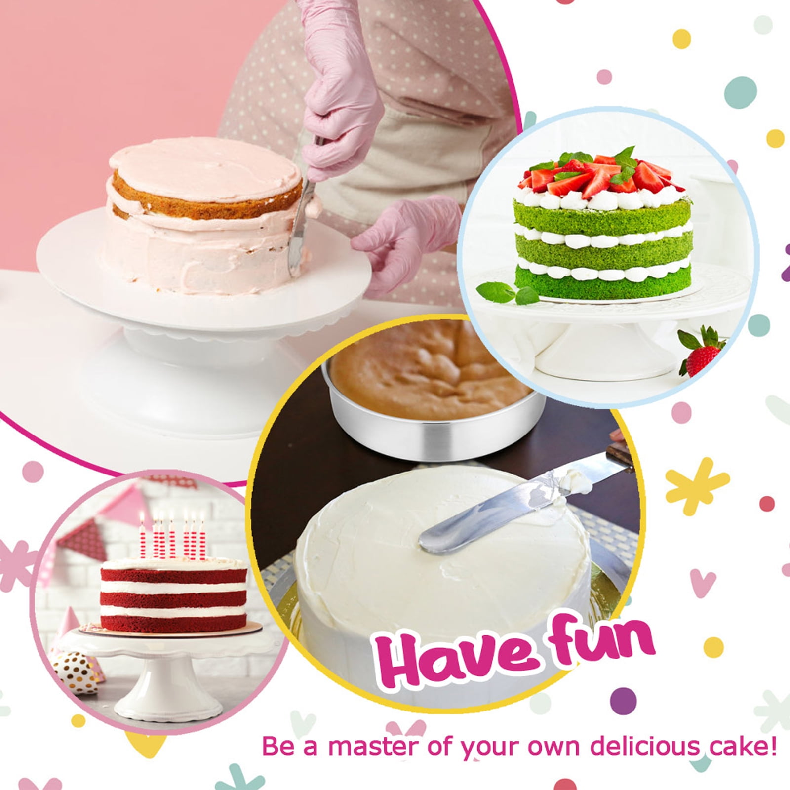 食器 cake Amazon.com: KOBIKOBI 13 Inch Cake Stand, Ceramic Cake Stands