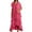 Hot Pink, variant on HJYCHN Elegant Women's V-Neck Sequin Slim Fit Casual Short Sleeve Dress with Modern Asymmetrical Hem Design Dress Grey S