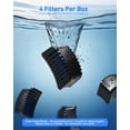 thumbnail image 3 of Dog Water Dispenser Filters Replacement, 4 Pack Gravity Pet Water Bowl Filters Fit for 2.4 Gal Automatic Dog Cat Water Dispenser, 6 Filtration Pet Fountain Filter Replacement, 3 of 18