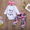 thumbnail image 6 of Douhoow Baby Girls Clothes 2PCS Newborn Cotton Clothes Long Sleeve Romper + Floral Pants, 6 of 8