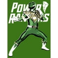 thumbnail image 2 of Men's Power Rangers Green Ranger Fighting Stance  Graphic Tee Kelly Green X Large, 2 of 5