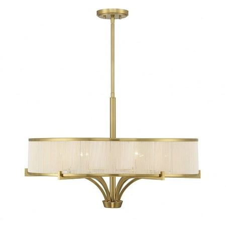 

6 Light Chandelier in Mid-Century Modern Style-20 inches Tall and 30 inches Wide Bailey Street Home 159-Bel-4953291