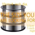 thumbnail image 2 of 12Packs Crumpet Rings Nonstick 4 Inch English Muffin Ring Stainless Steel Double Rolled Tart Rings Metal Pastry Cooking Baking Ring Molds, 2 of 7