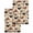 Brown, variant on Farmhouse Rooster Kitchen Dish Towels for Drying Dishes Set of 3, Country Watercolor Flowers Wood Grain Waffle Weave Microfiber Hand Tea Bathroom Towels Quick Dry & Absorbent Towel 15.7x23.6