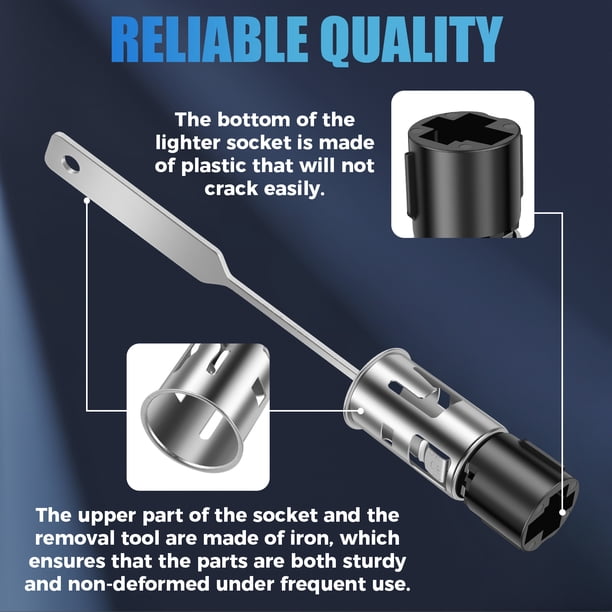 Lighter Socket Removal Tool Reliable Compatible Lighter Socket Disassembly  Tool Safe Socket Removal Tool Replaces Convenient Fighter Socket Replace  General Motors for Cars