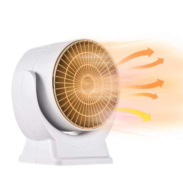 Ventilador caliente Irfora Calentador de ventilador Calentador eléctrico de 800 W Calentador de ahorro de energía Función de circulación de aire Protección contra sobrecalentamiento e inclinación Irfora Ventilador caliente