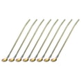 thumbnail image 1 of Unique Bargains Lot de 12 Pailles-Cuillères en Acier Inoxydable 8,6 Pieds Réutilisables avec Manche Torsadé, Colorées, 1 of 5