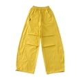 thumbnail image 4 of Liyamei Girls Lightweight Cargo Pants with Wide Leg and Draped Pleats for Casual Wear Size 5-16 Years, 4 of 7
