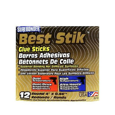 Surebonder Best Stik Glue Sticks pack of 12 PACK OF