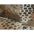 thumbnail image 3 of Ambesonne Leopard Print Quilted Coverlet 3 Pcs, Autumnal Vibes Exotic, King Size, Camel Apricot and Green, 3 of 4