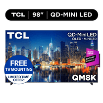 TCL 98" Class QM8K Series QD-Mini LED QLED 4K UHD Smart Google TV (NEW, 2025) - 144Hz, Local Dimming, CrystGlow WHVA Panel - 98QM8K