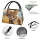 thumbnail image 4 of Easygdp Relaxing Cat With Orange Juice Bolsa de Almuerzo Insulada Reutilizable, Bolsa de Mano y Bandolera para Oficina, Trabajo, Viajes, 4 of 6