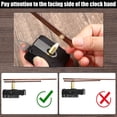 thumbnail image 3 of AMERTEER Clock Movement Clock Mechanism Kit 32Pcs Long Shaft Clock Movement with 4 Type of Wood Clock Hand Durable Precise Silent Wall Clock Repair Mechanism Part for Repair Clock, 3 of 11