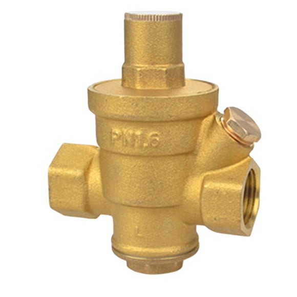 Adjustable Brass Water Pressure Reducing Regulator Valves W/ Gauge