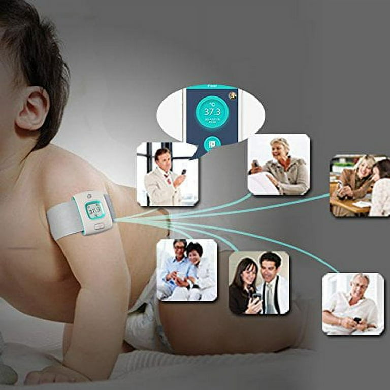 New iFever Baby Intelligent Thermometer Bluetooth Smart Wearable Termometro  Health Monitors Electronic Baby Infrared Thermometer - AliExpress