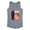 HEATHER GREY, variant on - Vader Action Figure - Women's Racerback Graphic Tank