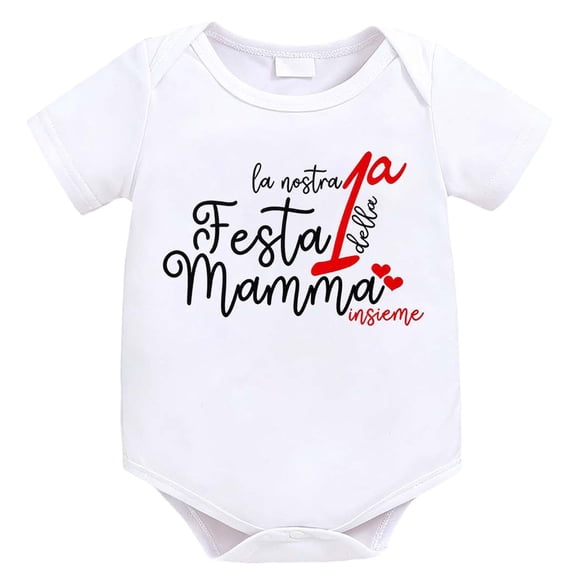 Akiihool Long Sleeve Newborn Onesies Baby Boys' Short Sleeve Mix & Match Bodysuits (White,3-6 Months)