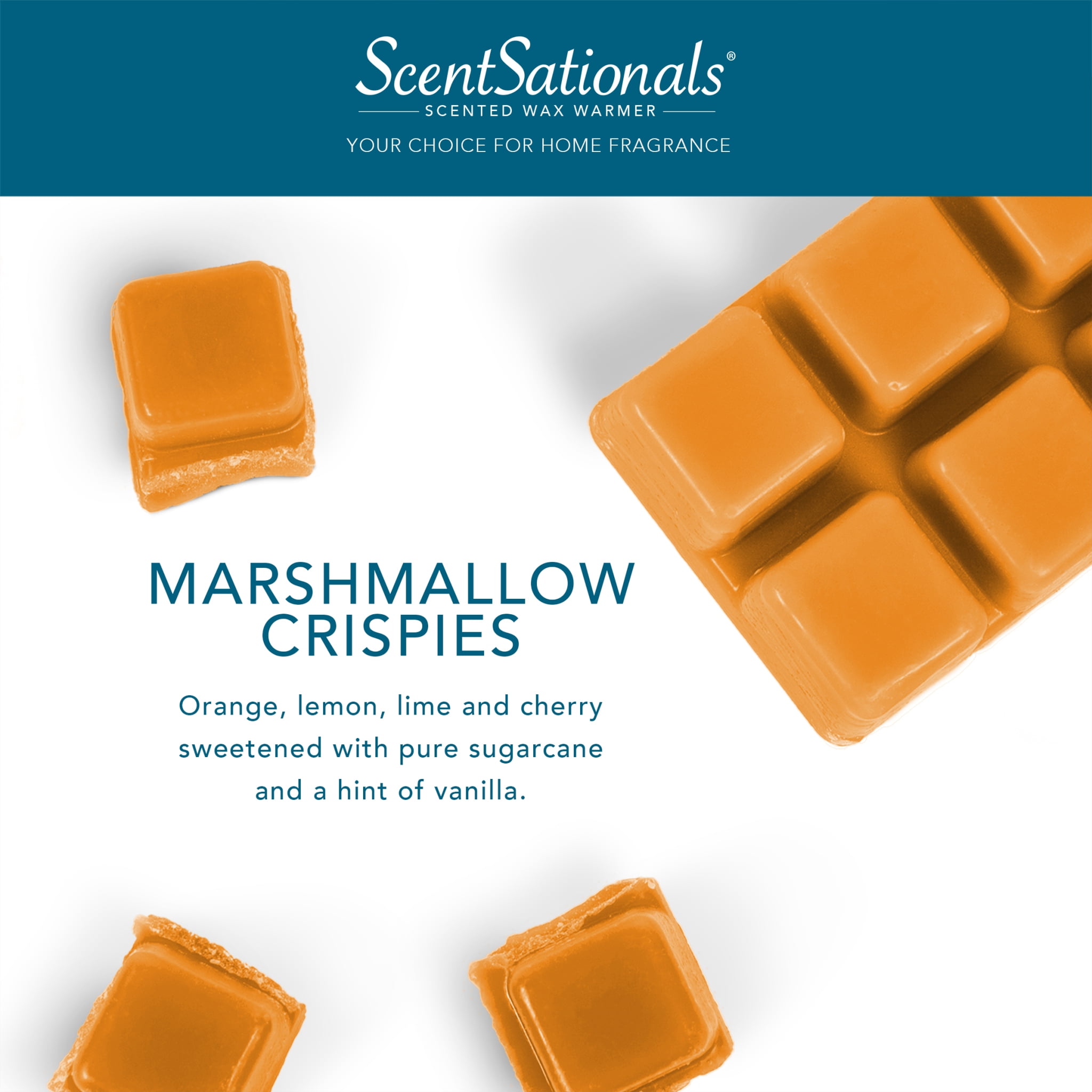 Marshmallow Crispies Scented Wax Melts, ScentSationals, 2.5 oz (1-Pack) 
