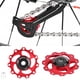 thumbnail image 5 of Polea de cambio trasero para bicicleta de montaña de 11 velocidades, color rojo y negro, para aventuras en bicicleta ligera, 5 of 8