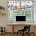 thumbnail image 5 of Blue Coastal Tier Curtains 24 Inch Length, Summer Beach Starfish Weeping Eucalyptus Cafe Short Curtains for Bathroom Over Sink, Small Kitchen Curtain Light Filtering Drapes 2 Panels 27.5"Wx24"L, 5 of 8