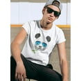 thumbnail image 2 of SPIdeals Mens Graphic Tee - Cool Panda With A Leaf - Regular Fit 100% Cotton, 2 of 4