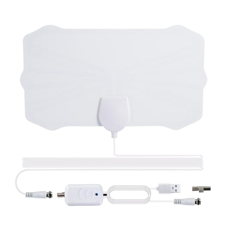 Indoor Amplified HD TV Antenna Up to 50 Mile RangeSupport 4K 1080p
