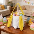 thumbnail image 4 of TanSiDing Easter Basket for Egg Hunt, Reusable Easter Egg Storage Bag, Durable Polyester Easter Bunny Gift Bag with Handle for Holiday Decorations and Party Favors, 4 of 6