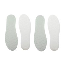 Unique Bargains 2 Pair Memory Foam Shoe Inserts 13 White Gray