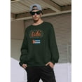 thumbnail image 2 of Cuba Flag W Sparkles Sweatshirt Men -Image by Shutterstock, Male 4X-Large, 2 of 4