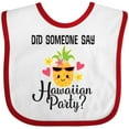 thumbnail image 3 of Inktastic Hawaiian Party Pineapple Girls Baby Bib, 3 of 4