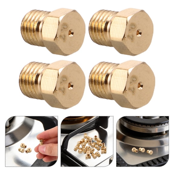 LOLIPPYY 25Pcs Propane Gas Orifice Kit Copper Nozzles for Stove Burner Replacement