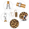 thumbnail image 4 of for Samsung Galaxy A04e Crossbody Strap Phone Case, Anti-Fall Pattern Clear Design Transparent Soft & Flexible TPU Drop and Shockproof Protective Cover with Adjustable Nylon Neck Strap, Leopard, 4 of 7