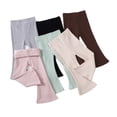 thumbnail image 2 of Qudderr Baby Kids Spring Autumn Flare Leggings Pants Toddler Cotton Flare Pantsfor Girls Elastic Waist Bell Bottom Casual Trousers for 1-9 Years, 2 of 9