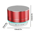 thumbnail image 3 of OEFNTAC Bluetooth Speaker Speakers Bluetooth Wireless Portable Wireless Speaker Metal Bluetooth Speaker Mini Laptop Sound System Stylish Easy-to-connect Clear Up to 45% Off, 3 of 7