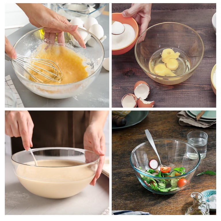 WhiteRhino Glass Mixing Bowls with Lids, 4-Piece Set photo 6