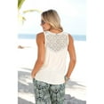 thumbnail image 3 of LASCANA Women's Lace Detail Keyhole Top Lace Overlay, 3 of 5