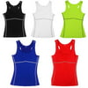 Women Sports Compression Vests Yoga Fitness Athletic Running Stretchy Sleeveless Quick Dry Tank Tops for Running, Yoga