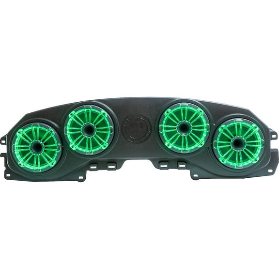 MB Quart Tuned Rear Overhead Soundbar with 8 Inch Compression Horn Speakers Enclosure and RGB LED Lighting, Compatible with Jeep Wrangler JL/Gladiator JT