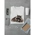 thumbnail image 3 of Raccoon Laying Down T-Shirt Men -Image by Shutterstock, Male 4X-Large, 3 of 4