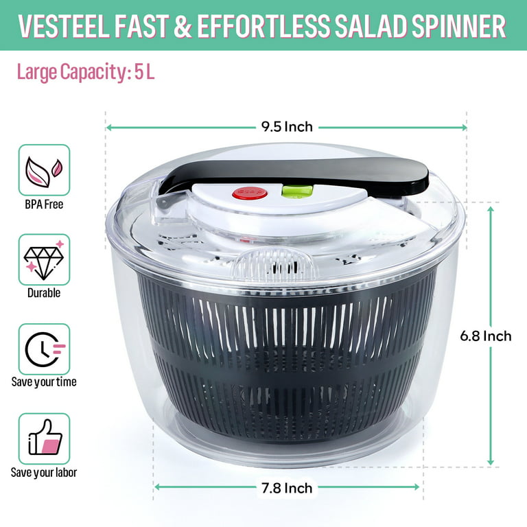 Brentwood Salad Spinner with 5-Qt. Serving Bowl - Catalog