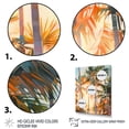 thumbnail image 3 of Designart "Palm Trees love expression I" Floral Floater Framed Canvas Print, 3 of 7