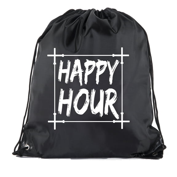 Power Lifting Backpacks, Extreme Fitness Drawstring Bags Weightlifting Gym Bags - Happy Hour