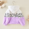 thumbnail image 4 of Hotiary 2-8Y Girls Winter Warm Fleece Hooded Jacket Toddler Girl Casual Long Sleeve Zipper Leopard Pattern Fuzzy Jackets Coats Outerwear, 4 of 9