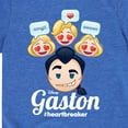 thumbnail image 3 of Disney Emoji - Gaston Heartbreaker - Toddler And Youth Short Sleeve Graphic T-Shirt, 3 of 5