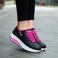 thumbnail image 3 of Oyedens Platform Walking Shoe for Women Casual Wedge Low Top Fashion Sneaker Running Shoes, 3 of 8