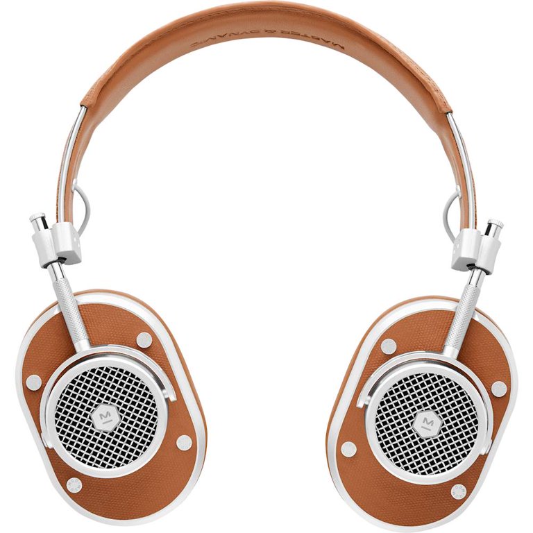 Master & Dynamic - MH40 Wireless Over-the-Ear Headphones - Silver/Brown
