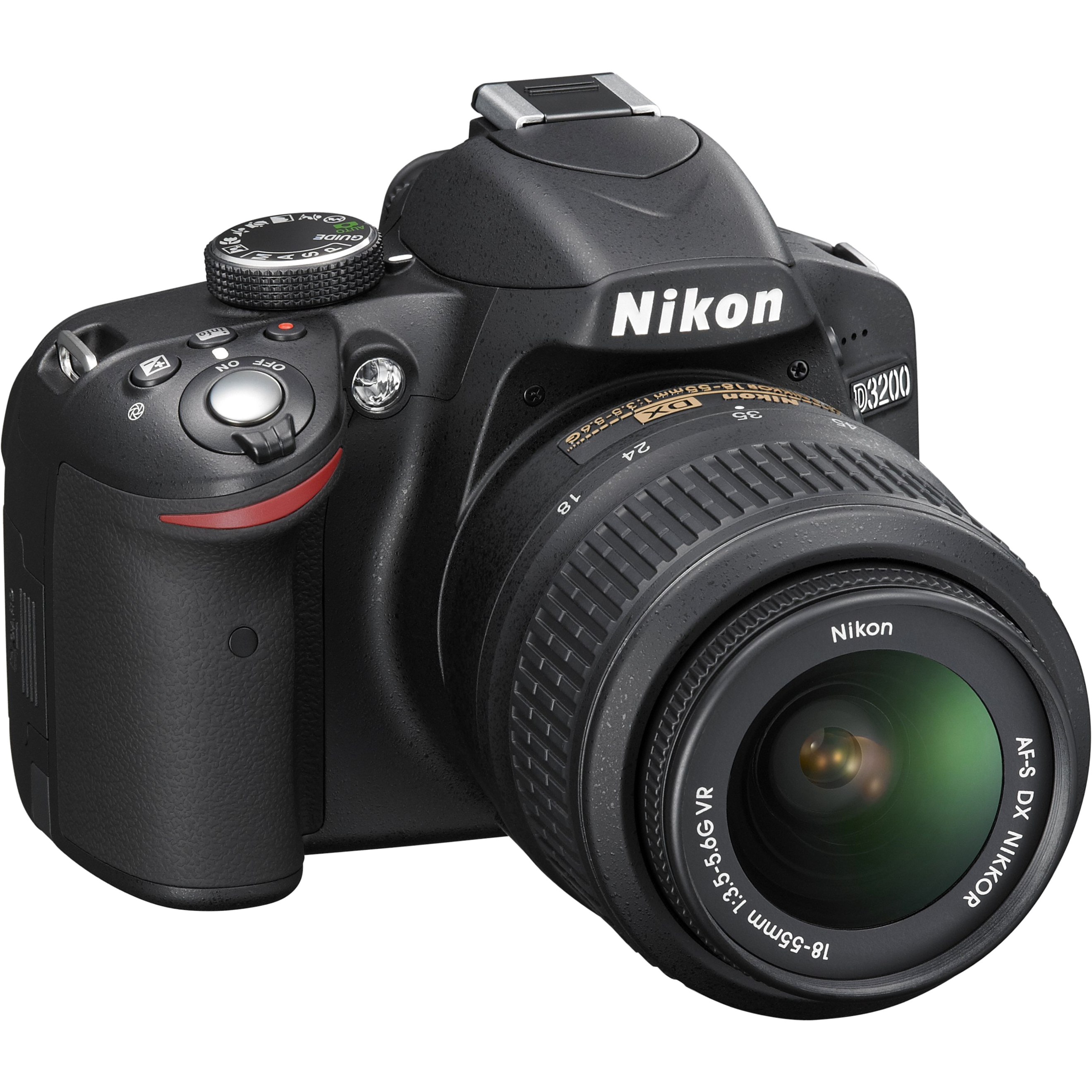 Nikon D3200 24.2 Megapixel Digital SLR Camera with Lens, 0.71", 2.17" (Lens 1), 2.17", 7.87" (Lens 2), Black - image 3 of 6
